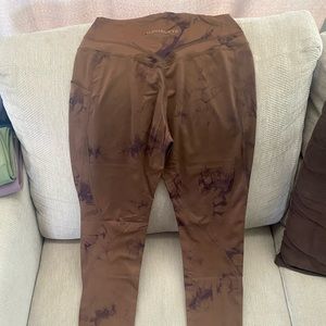 Alphalete Alphalux Force Leggings “Draught Brown”, MEDIUM